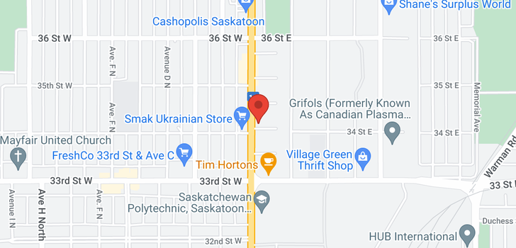 map of 1302 Idylwyld DR N